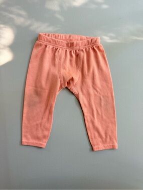 Patagonia Baby Orange Capilene Leggings Pants size 12M Fair Condition Dinginess